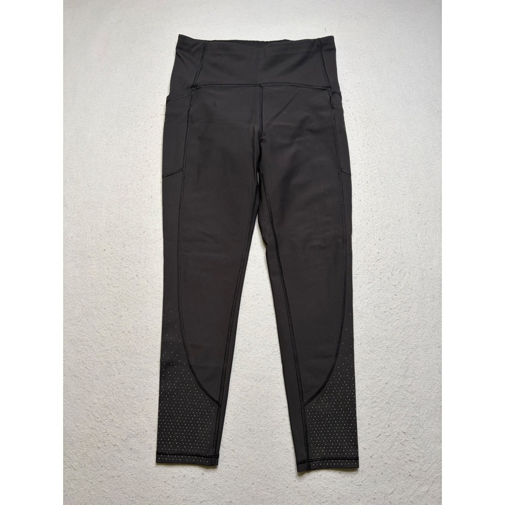 Lululemon Leggings Women 8 Tight Stuff Tight II 25" Inseam Reflective Pockets